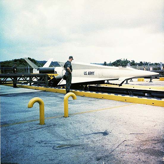 Nike Hercules missile at Okinawa, June 1967